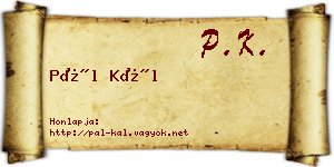 Pál Kál névjegykártya